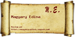Magyary Edina névjegykártya